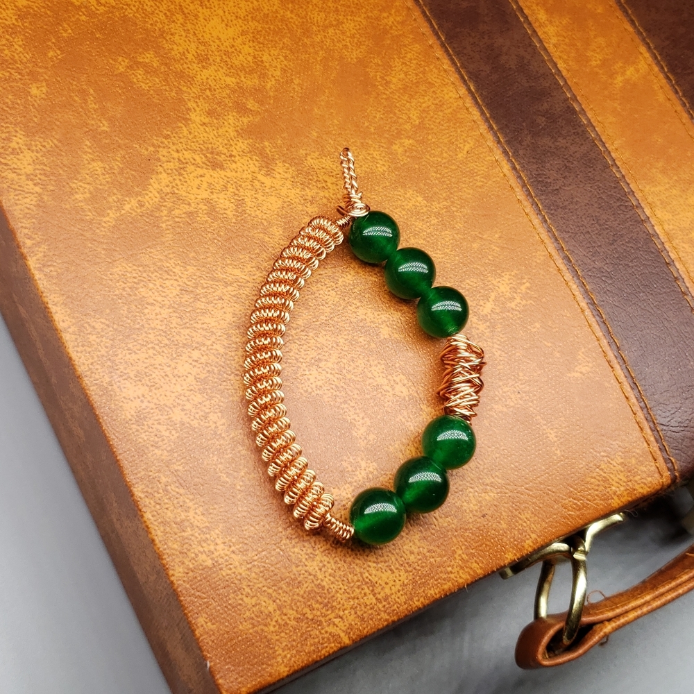 Wire wrapped pendant